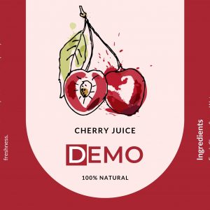 DEMO PRODUCT LABEL FOR JUICE JAR